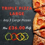 Triple Pizza Large